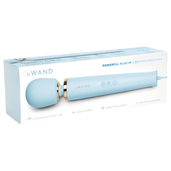 Le Wand - masator vibrator de lux, alimentat la rețea (albastru) 