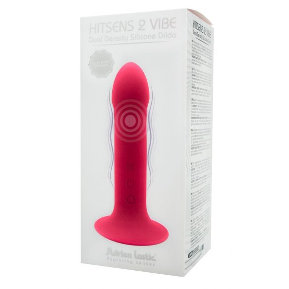 Vibrator Hitsens 2 - fără fir, flexibil, cu ventuză (roz) 