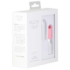   Pillow Talk Lusty - vibrator cu baterie, în formă de ruj, cu limbă (roz)