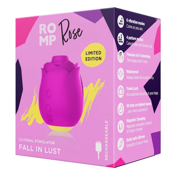 ROMP Rose - vibrator cu unde de aer (roz) 