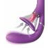 Fantasy For Her - Vibrator G-punct și stimulator clitoridian cu 4 motoare (mov) 