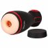 Masturbator cu vibratii si aspiratie WYNE 06, reincarcabil (negru) 