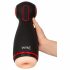 Masturbator cu vibratii si aspiratie WYNE 06, reincarcabil (negru) 