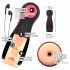 Masturbator cu vibratii si aspiratie WYNE 06, reincarcabil (negru) 