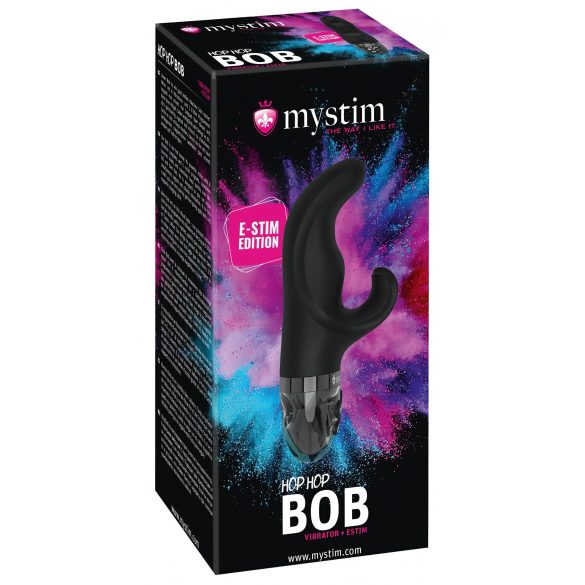 mystim Hop Hop Bob E-Stim - vibrator electric reîncărcabil (negru) 