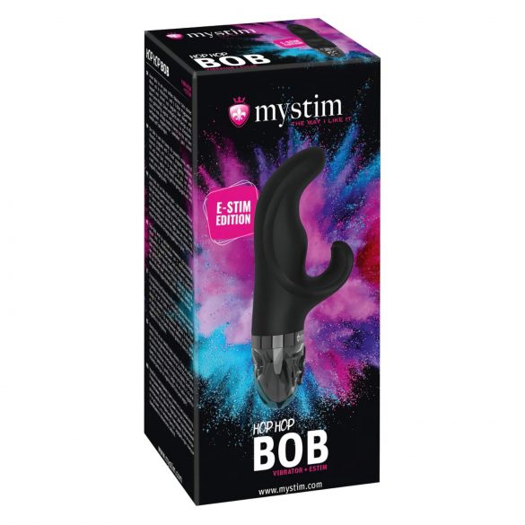 mystim Hop Hop Bob E-Stim - vibrator electric reîncărcabil (negru) 