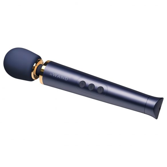 Le Wand Petite - vibrator masaj exclusiv, cu acumulator (albastru) 