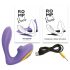 ROMP Reverb - vibrator cu puls de aer pentru punctul G, 2 în 1 (violet) 