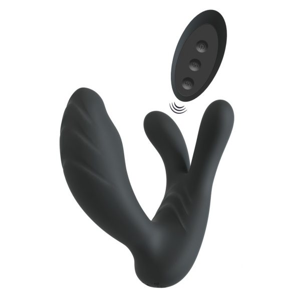 Vibrator anal radio Smile (negru) 