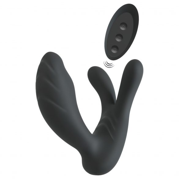 Vibrator anal radio Smile (negru) 