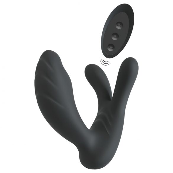 Vibrator Smile RC pentru punctele G și P (negru)