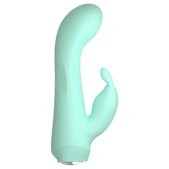 Mini Vibrator Cuties 4 - rezistent la apă, cu urechi de iepure, pe baterii (verde) 