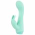 Mini Vibrator Cuties 4 - rezistent la apă, cu urechi de iepure, pe baterii (verde) 