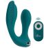 Vibrator hands-free pentru cupluri, turcoaz 