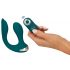 Vibrator hands-free pentru cupluri, turcoaz 