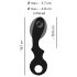 Vibrator G-punct Eternal gonflabil (negru) 