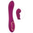 Javida - Vibrator violet cu două puncte de stimulare, gonflabil