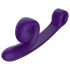 Vibrator Snail Vibe Curve - 2în1 cu stimulator clitoridian (mov)