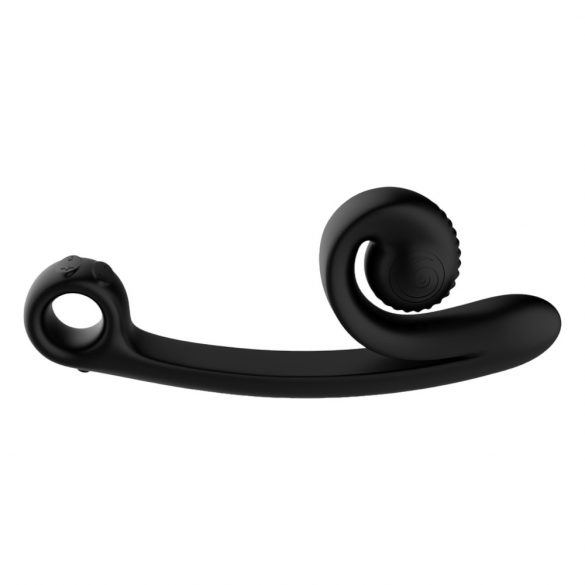 Snail Vibe Curve - 2în1 vibrator pentru stimularea clitorisului (negru)