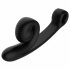 Vibrator Snail Vibe Curve - 2în1 cu stimulare clitoridiană (negru)