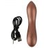 Zâmbet - mini vibrator flexibil G-punct (bronz)