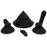 Conele Cowgirl - dispozitiv sexual inteligent cu accesorii diverse (negru) 