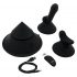 Conele Cowgirl - dispozitiv sexual inteligent cu accesorii diverse (negru) 