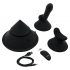 Conele Cowgirl - dispozitiv sexual inteligent cu accesorii diverse (negru) 