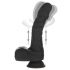 Vibrator realist rotativ și pulsatoriu Naked Addiction (negru) 