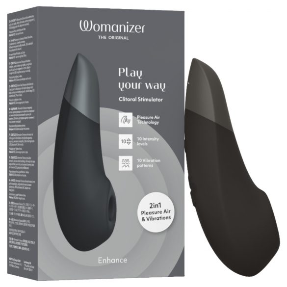 Womanizer Enhance - vibrator cu unde de aer (negru)