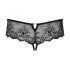 Obsessive Merossa - tanga feminin deschis cu strasuri - negru  - L/XL