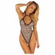 Obsessive Xenita - body transparent cu model (gri)  - L/XL