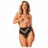 Obsesiv Olvidia - chilot decorat cu model floral (negru)  - M/L