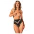 Obsesiv Olvidia - chilot decorat cu model floral (negru)  - M/L