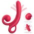 Sweet Play - vibrator cu limbă și cu braț pentru clitoris (roșu)