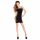 Passion BS026 - Rochie mini cu bretele (negru) - S-L 