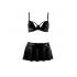 Passion Deby - set sutien cu fustă mini (negru)  - L/XL