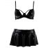 Passion Deby - set sutien cu fustă mini (negru)  - L/XL