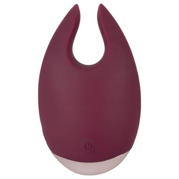 Simte Fiori Magice - vibrator clitoridian cu acumulator (bordo) - ambalaj ecologic