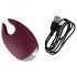 Simte Fiori Magice - vibrator clitoridian cu acumulator (bordo) - ambalaj ecologic