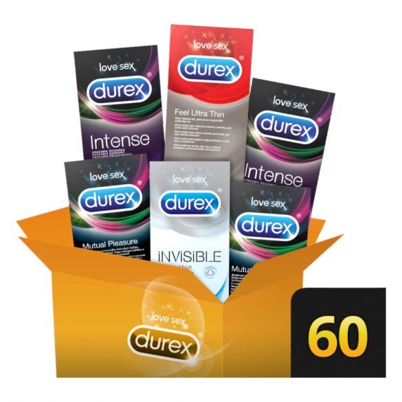 Durex Premium - pachet prezervative pentru plăcere extra (6 x 10 buc) 