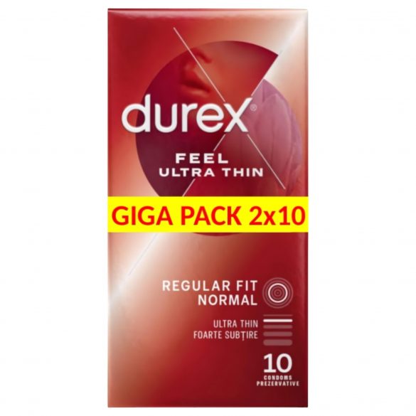 Durex Feel Ultra Thin - prezervative ultra-subțiri (2x10 buc) 