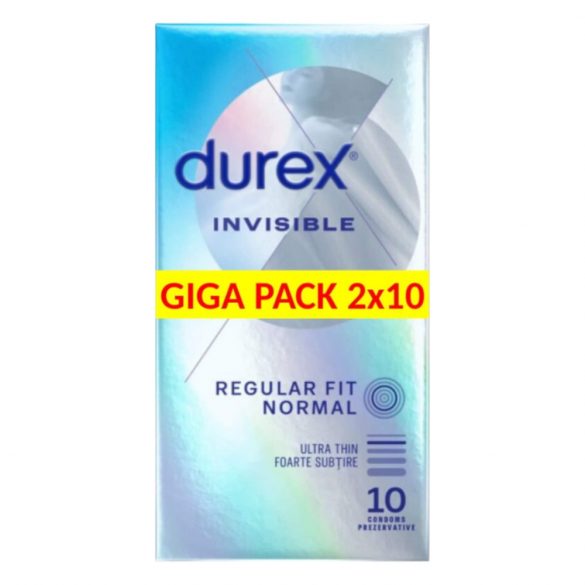 Durex Invisible Extra Sensibil - prezervativ subțire (2x10buc) 