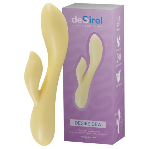 Desirel Desire Dew - vibrator inteligent cu braț pentru clitoris (galben)