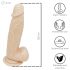 Desirel Titan - dildo realist cu testicule (natur)