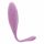 Seria Eggs - ou vibrator cu inel rotativ (violet) 