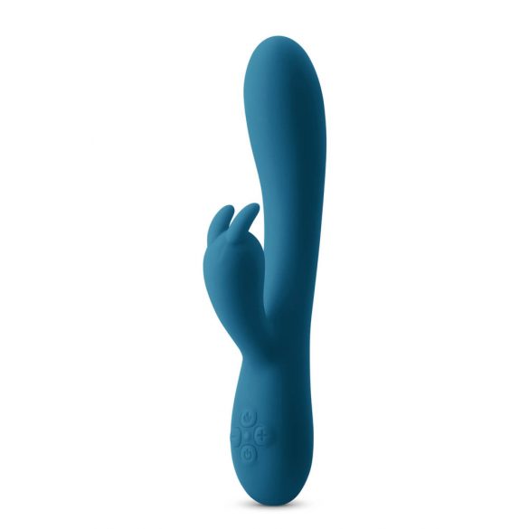 Inya Luv Bunny - vibrator cu acumulator și braț pentru clitoris (turcoaz) 