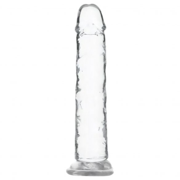 Dildo cu ventuză Addiction Crystal - transparent, 18 cm 