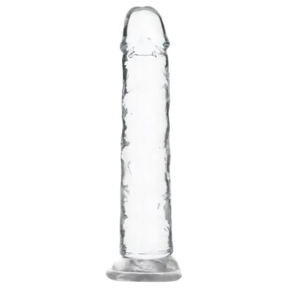 Addiction Crystal - dildo cu ventuză (transparent) - 18cm