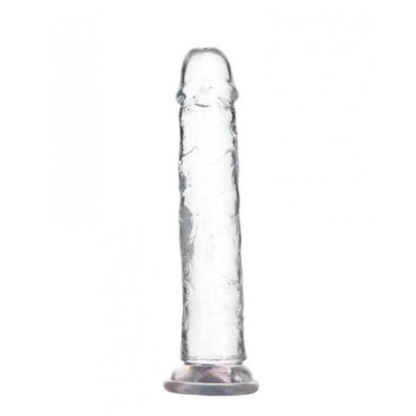 Dildo cu talpă Addiction Crystal - transparent, 20 cm 